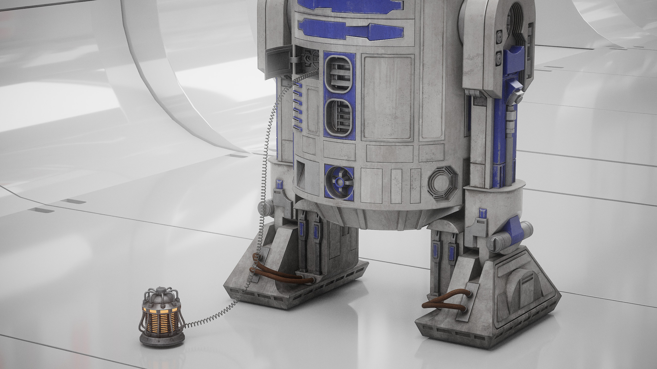 R2D2 WITH ALL INTERNAL MECHANISMS Star Wars r2d2 3D model_43