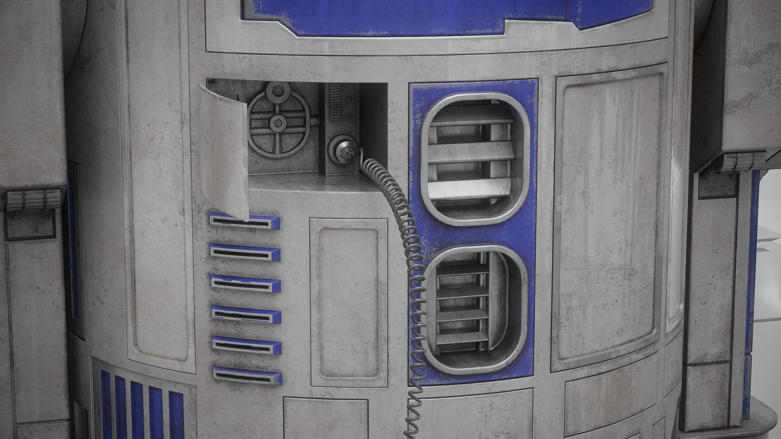 R2D2 WITH ALL INTERNAL MECHANISMS Star Wars r2d2 3D model_42