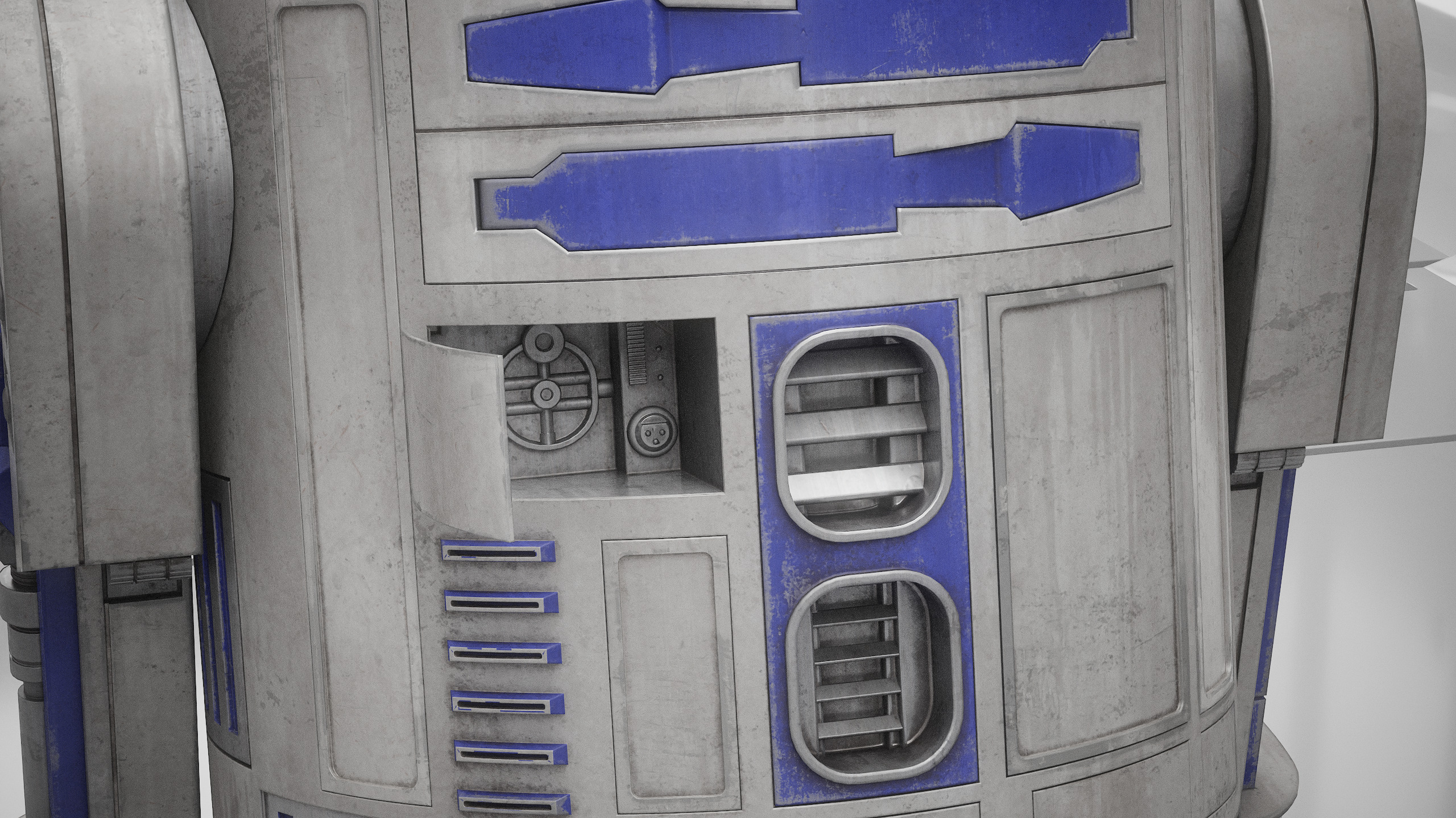 R2D2 WITH ALL INTERNAL MECHANISMS Star Wars r2d2 3D model_41