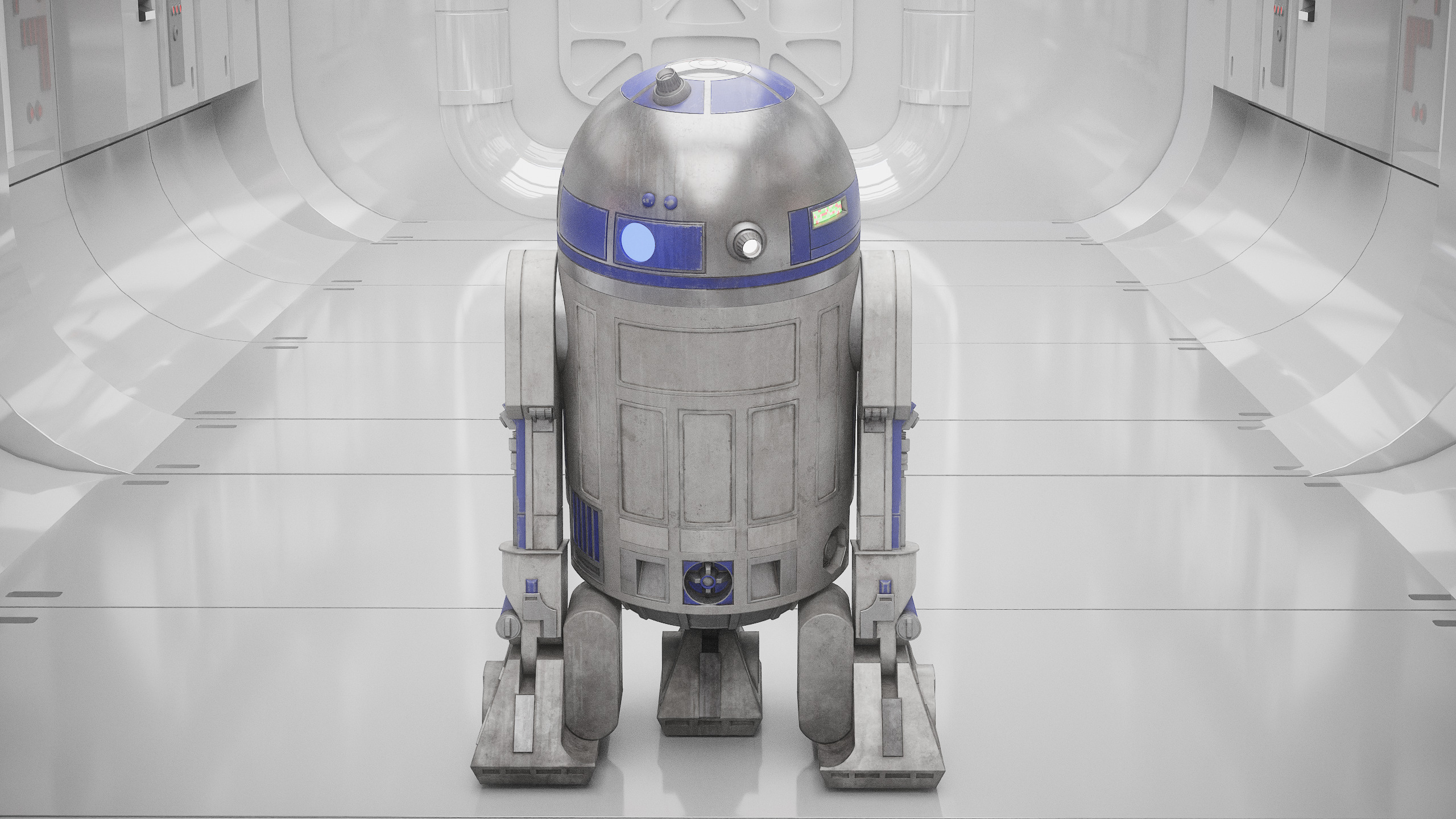 R2D2 WITH ALL INTERNAL MECHANISMS Star Wars r2d2 3D model_9
