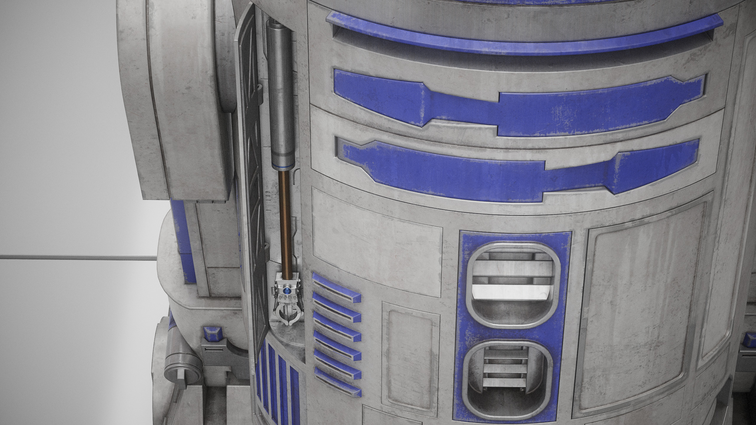 R2D2 WITH ALL INTERNAL MECHANISMS Star Wars r2d2 3D model_35