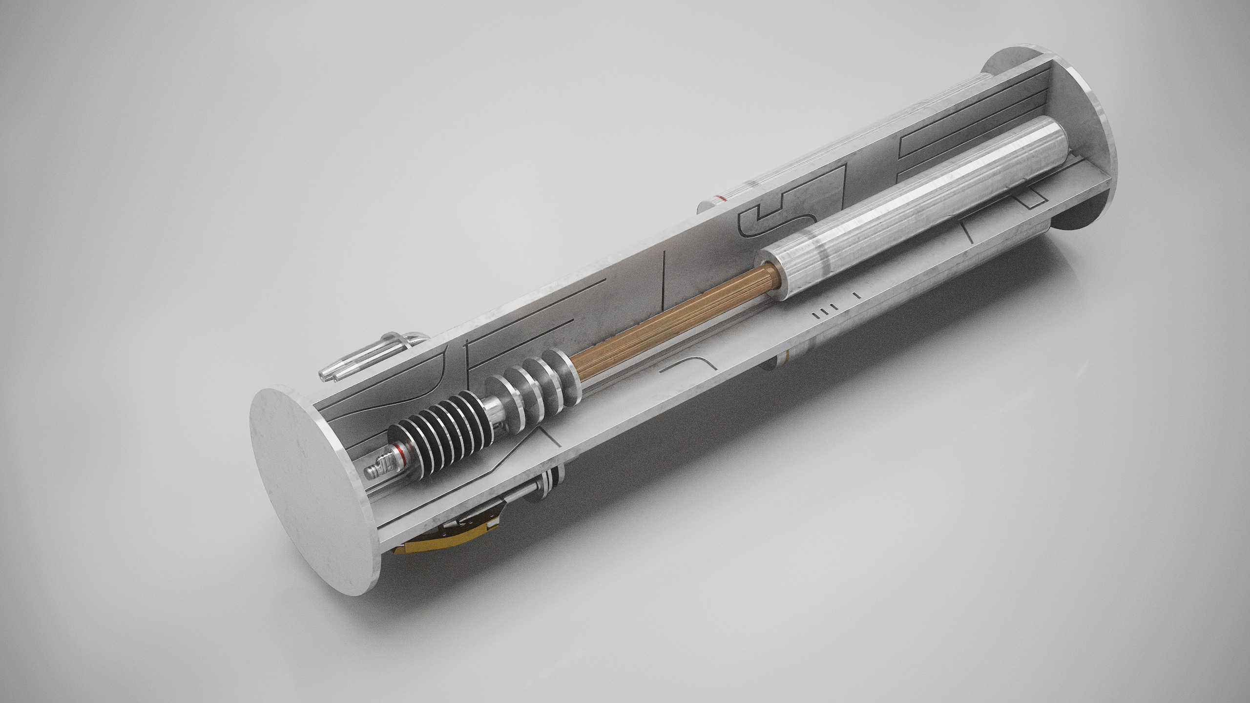 R2D2 WITH ALL INTERNAL MECHANISMS Star Wars r2d2 3D model_37