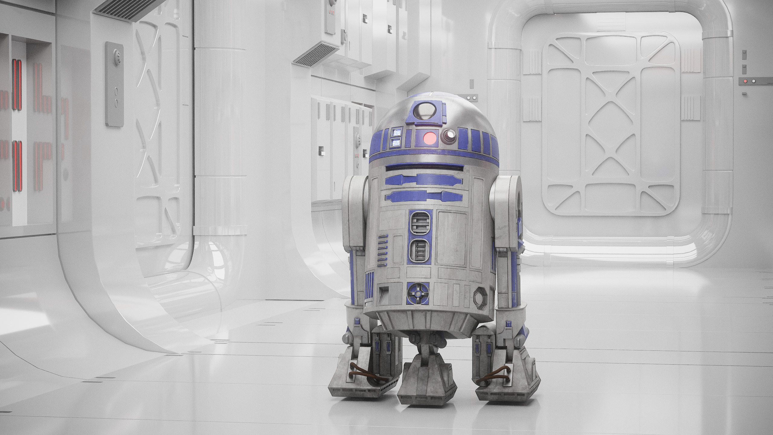 R2D2 WITH ALL INTERNAL MECHANISMS Star Wars r2d2 3D model_4