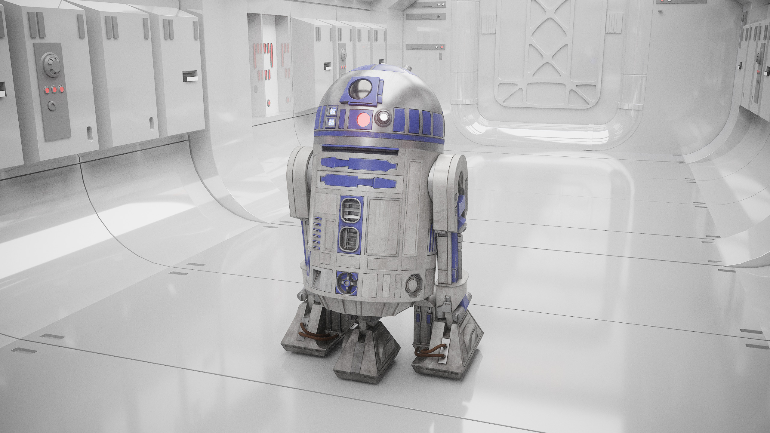 R2D2 WITH ALL INTERNAL MECHANISMS Star Wars r2d2 3D model_3