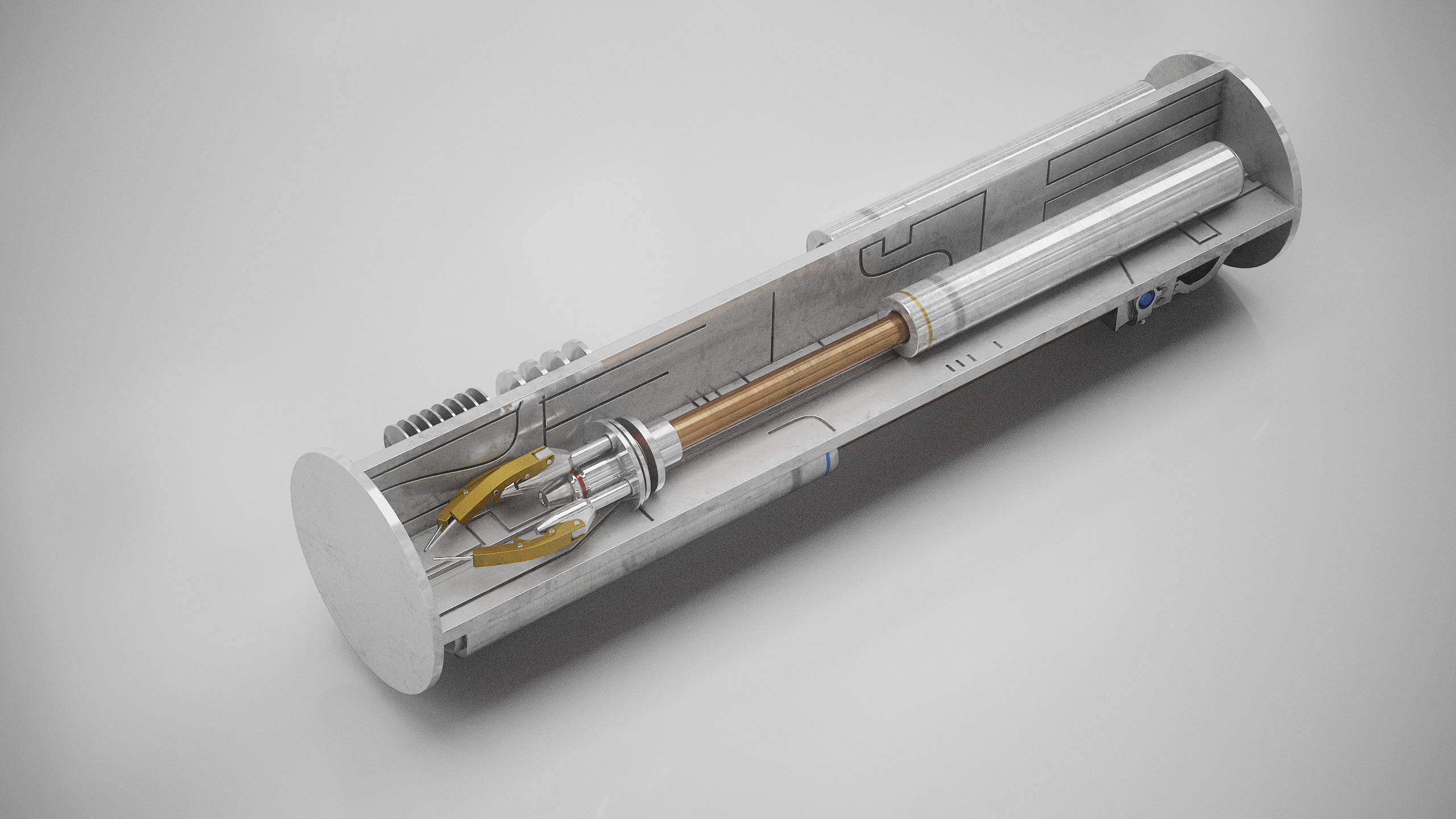 R2D2 WITH ALL INTERNAL MECHANISMS Star Wars r2d2 3D model_38