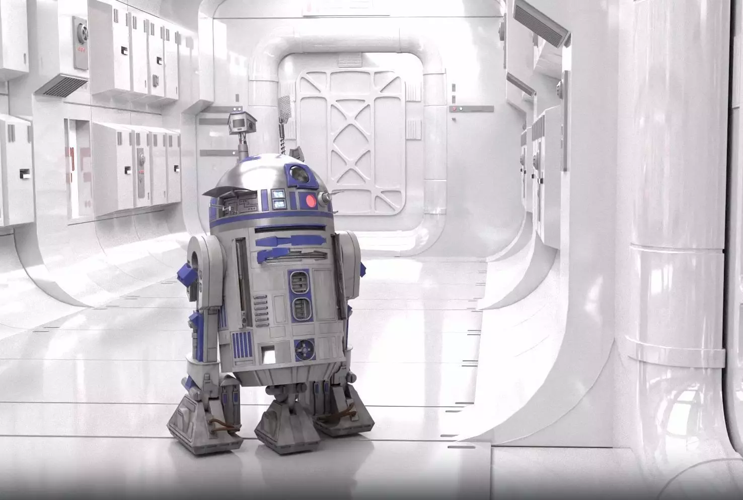 R2D2 WITH ALL INTERNAL MECHANISMS Star Wars r2d2 3D model_0