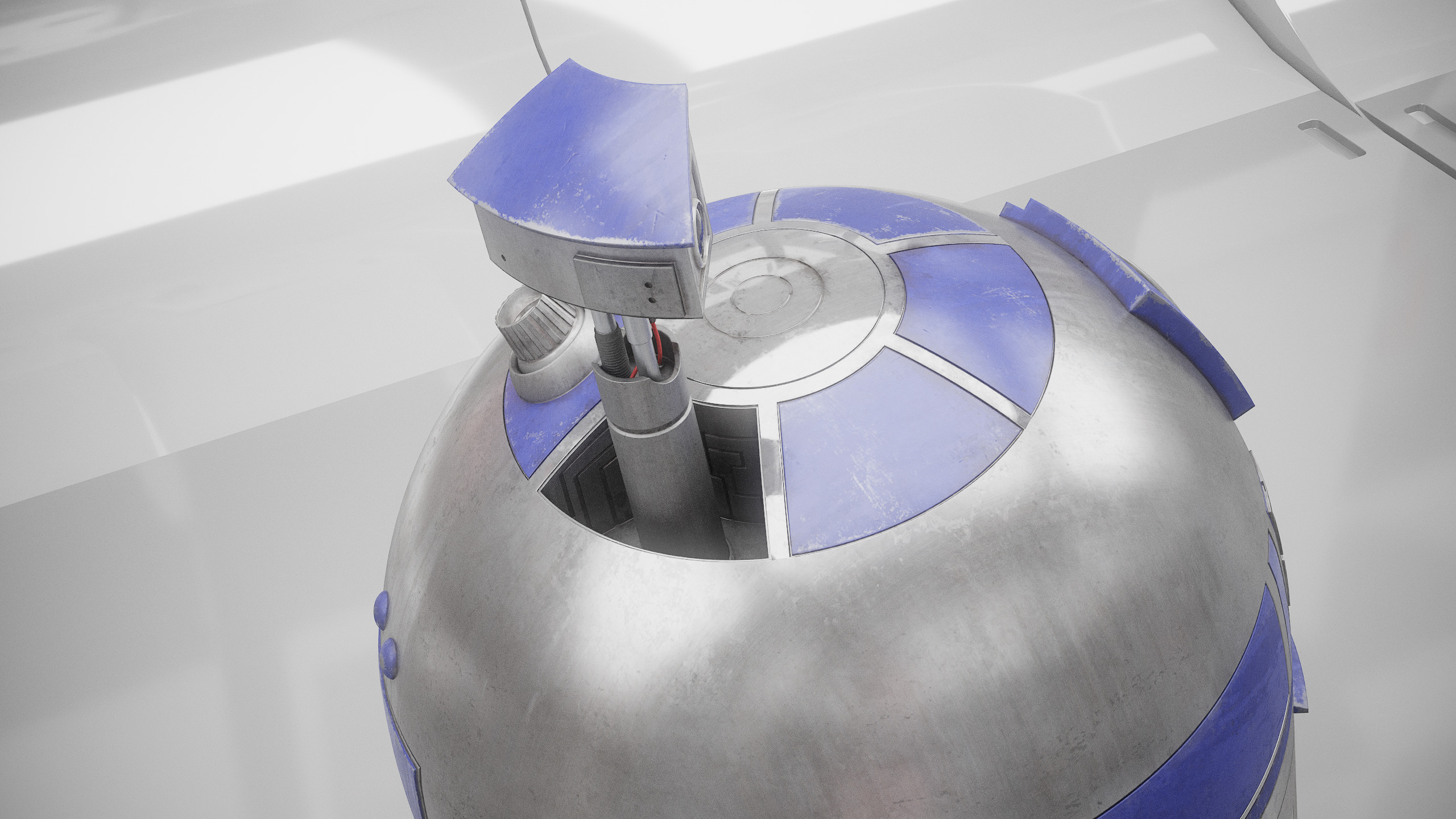 R2D2 WITH ALL INTERNAL MECHANISMS Star Wars r2d2 3D model_13