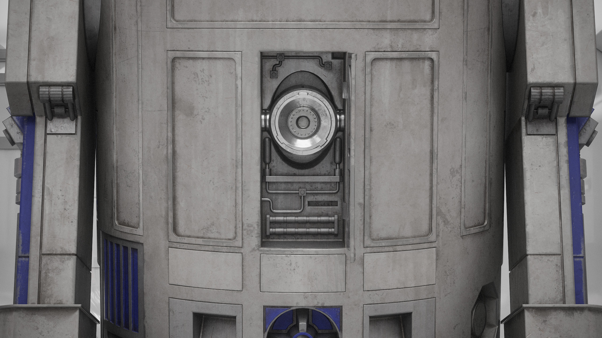 R2D2 WITH ALL INTERNAL MECHANISMS Star Wars r2d2 3D model_50