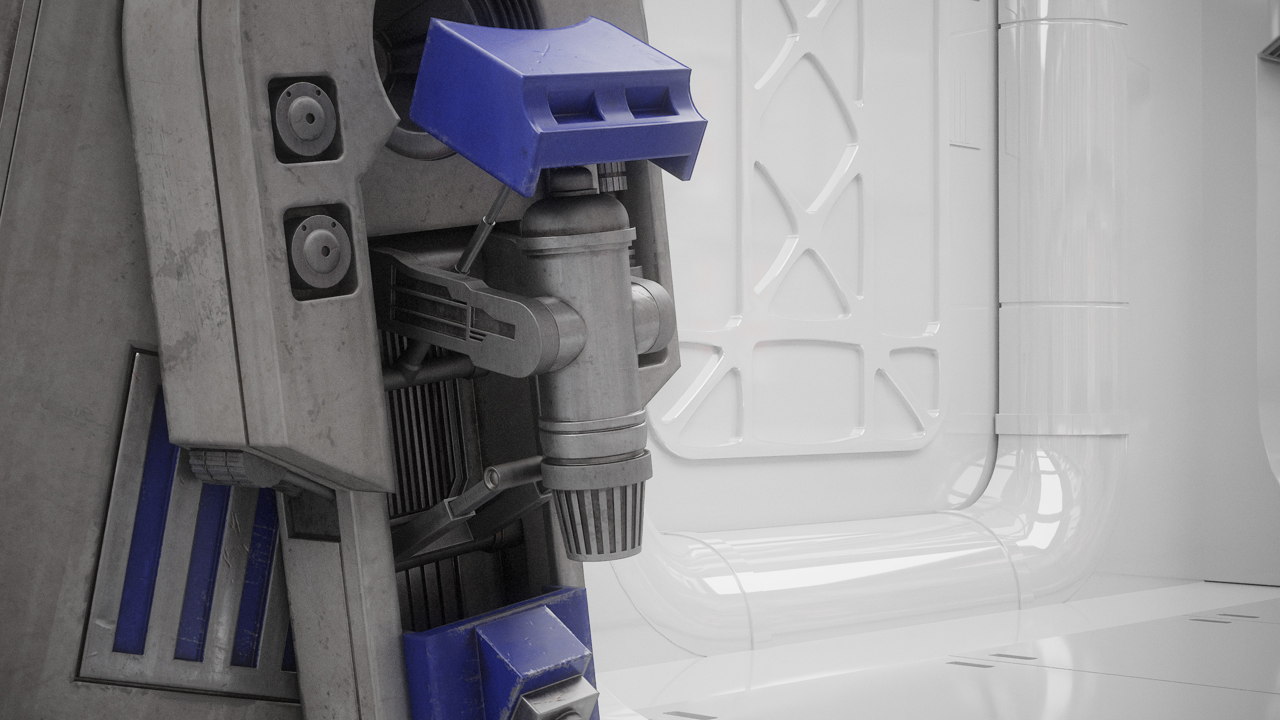 R2D2 WITH ALL INTERNAL MECHANISMS Star Wars r2d2 3D model_29