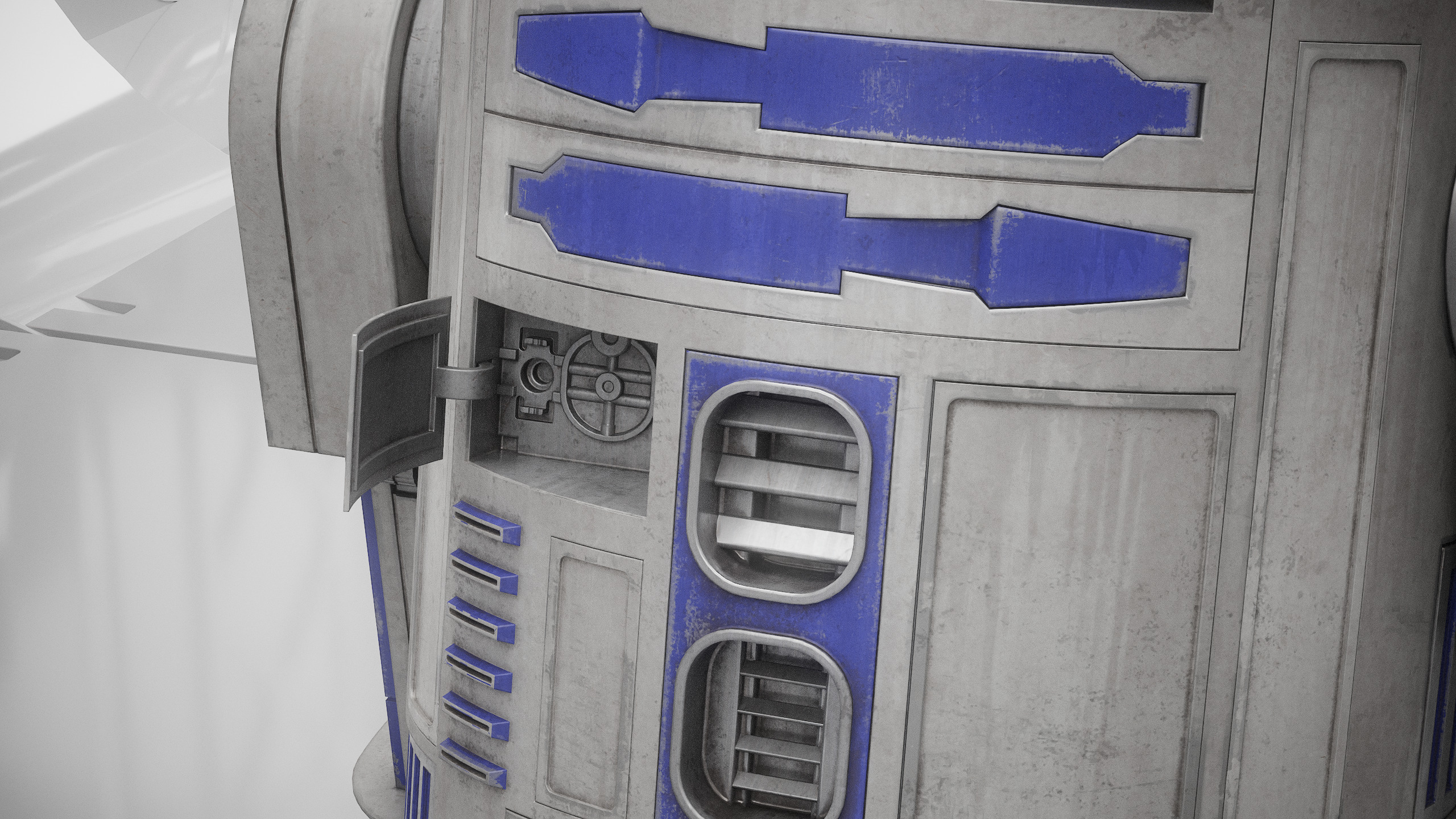 R2D2 WITH ALL INTERNAL MECHANISMS Star Wars r2d2 3D model_40