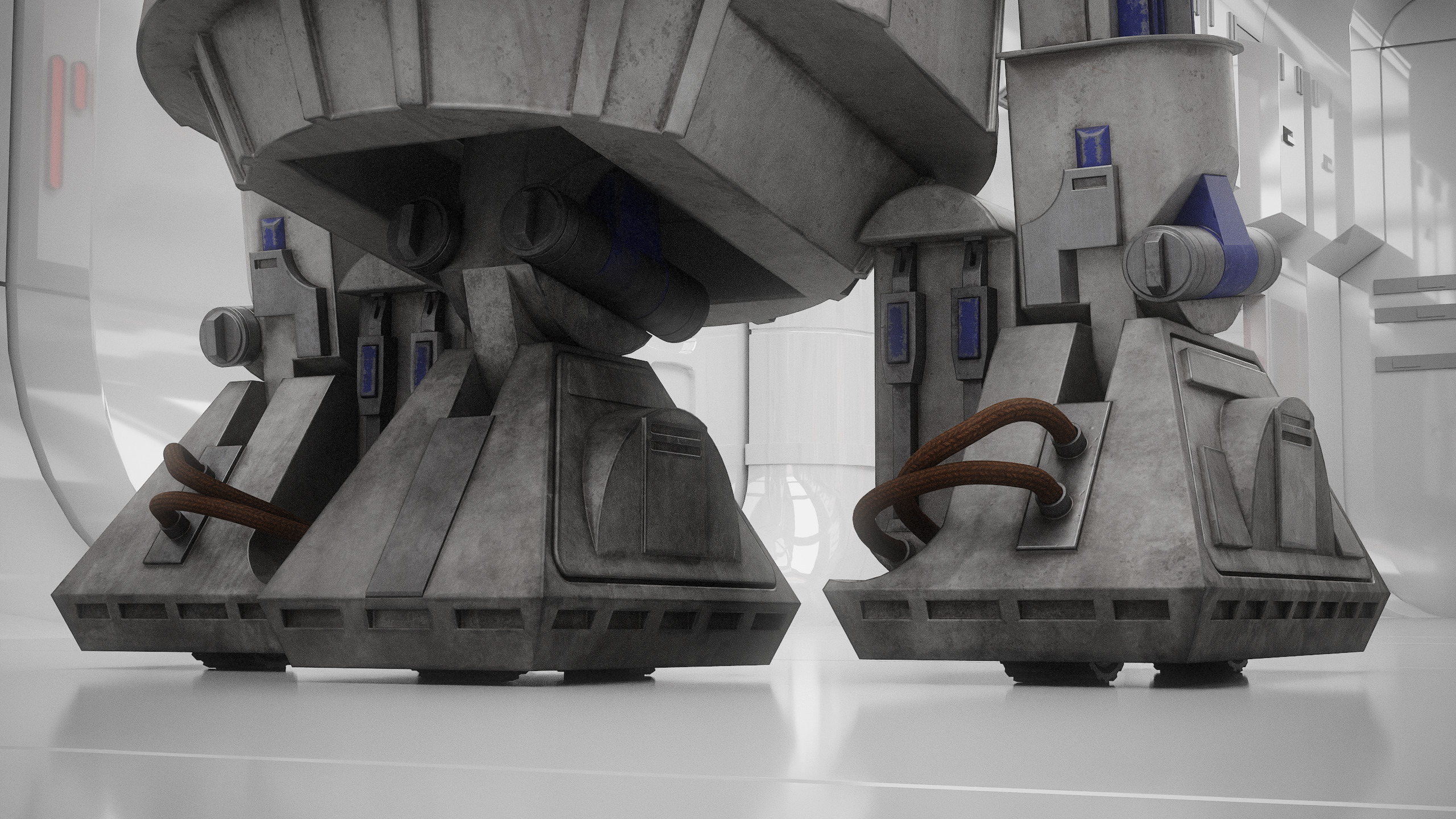 R2D2 WITH ALL INTERNAL MECHANISMS Star Wars r2d2 3D model_25