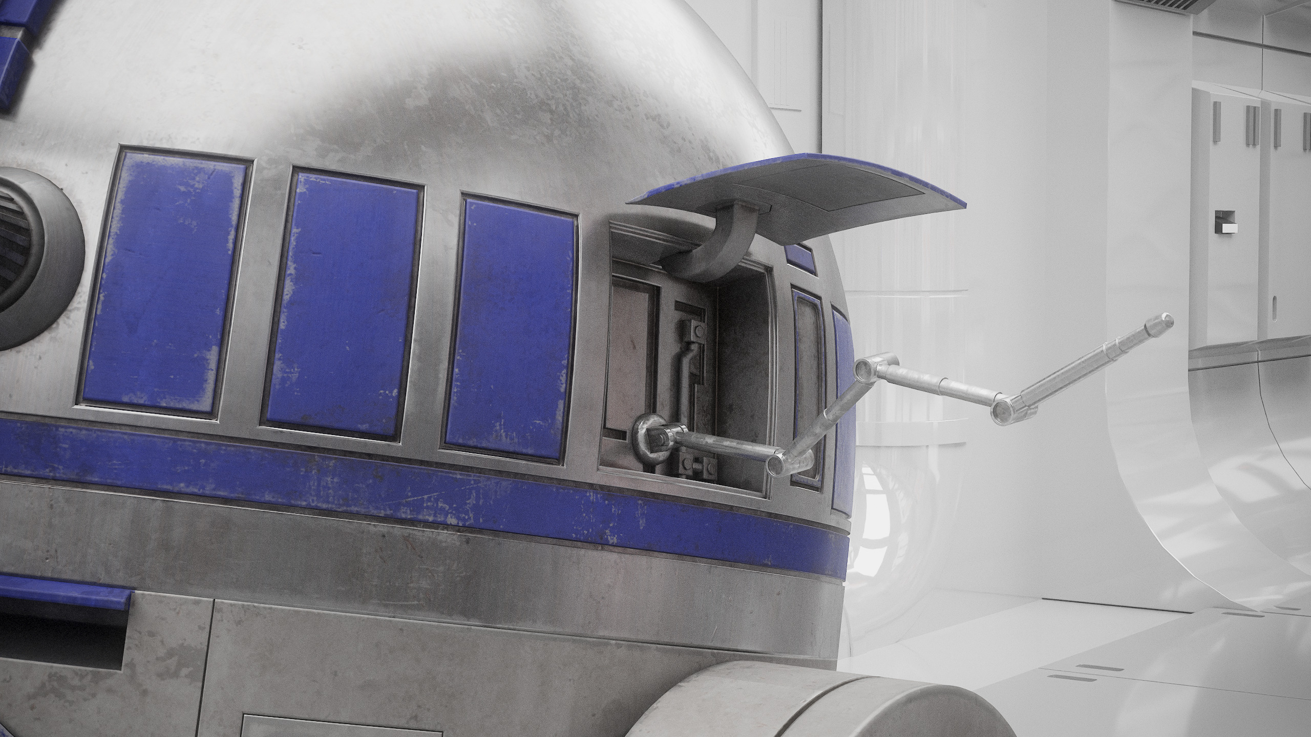 R2D2 WITH ALL INTERNAL MECHANISMS Star Wars r2d2 3D model_11