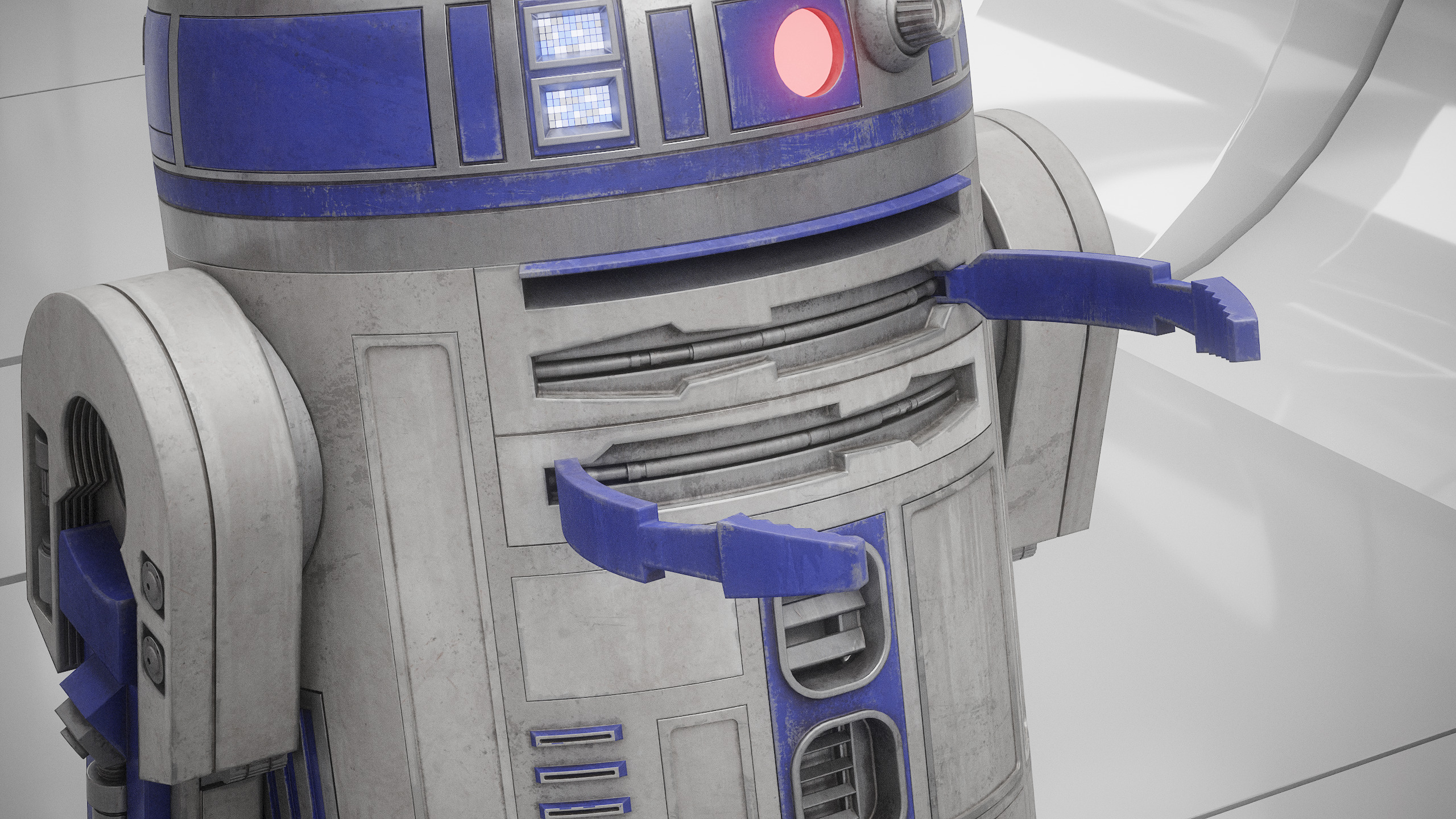 R2D2 WITH ALL INTERNAL MECHANISMS Star Wars r2d2 3D model_31