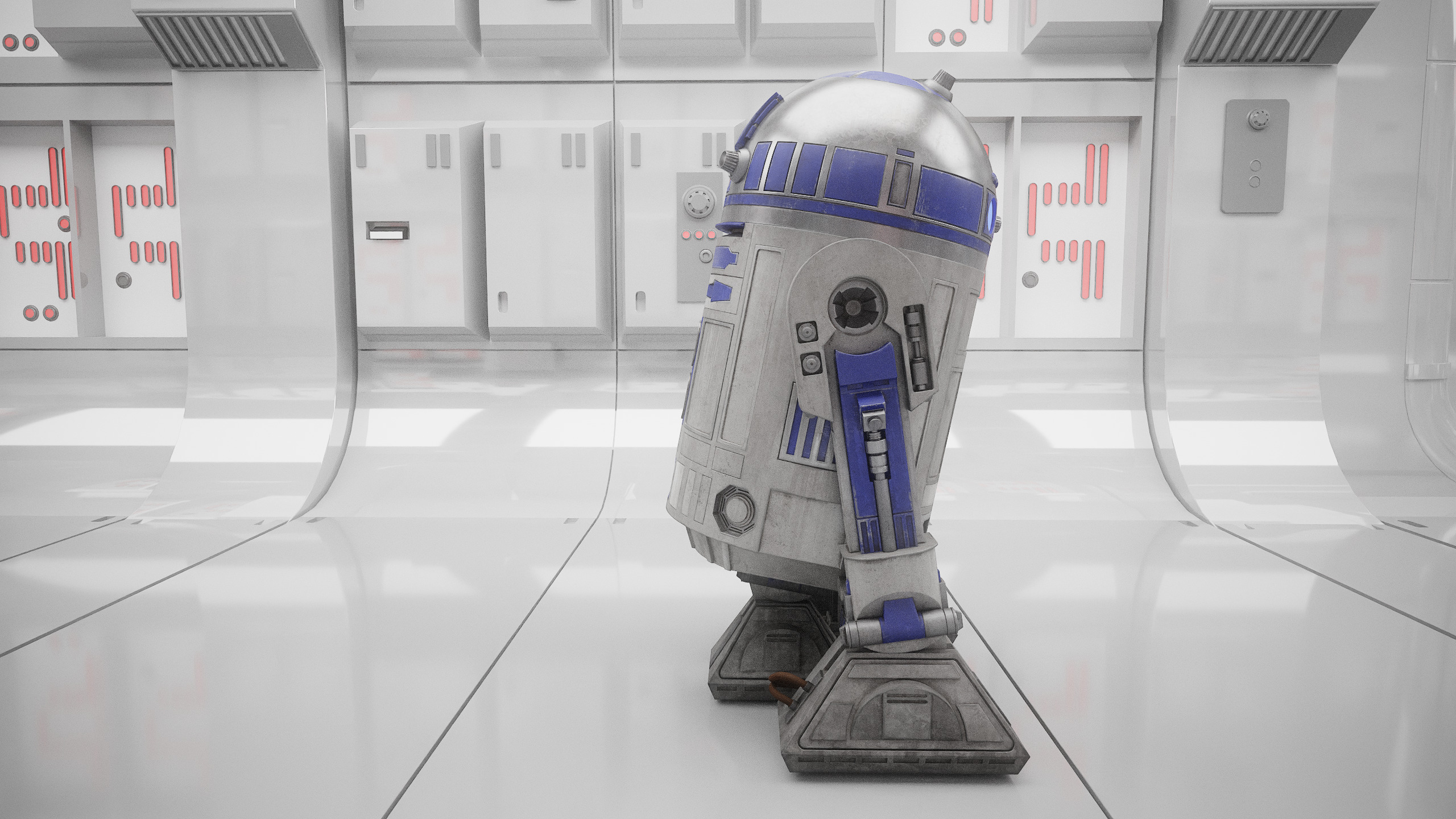 R2D2 WITH ALL INTERNAL MECHANISMS Star Wars r2d2 3D model_8