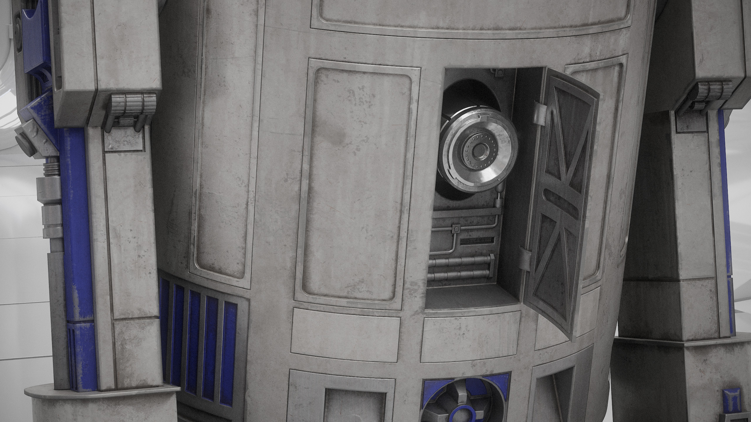 R2D2 WITH ALL INTERNAL MECHANISMS Star Wars r2d2 3D model_49