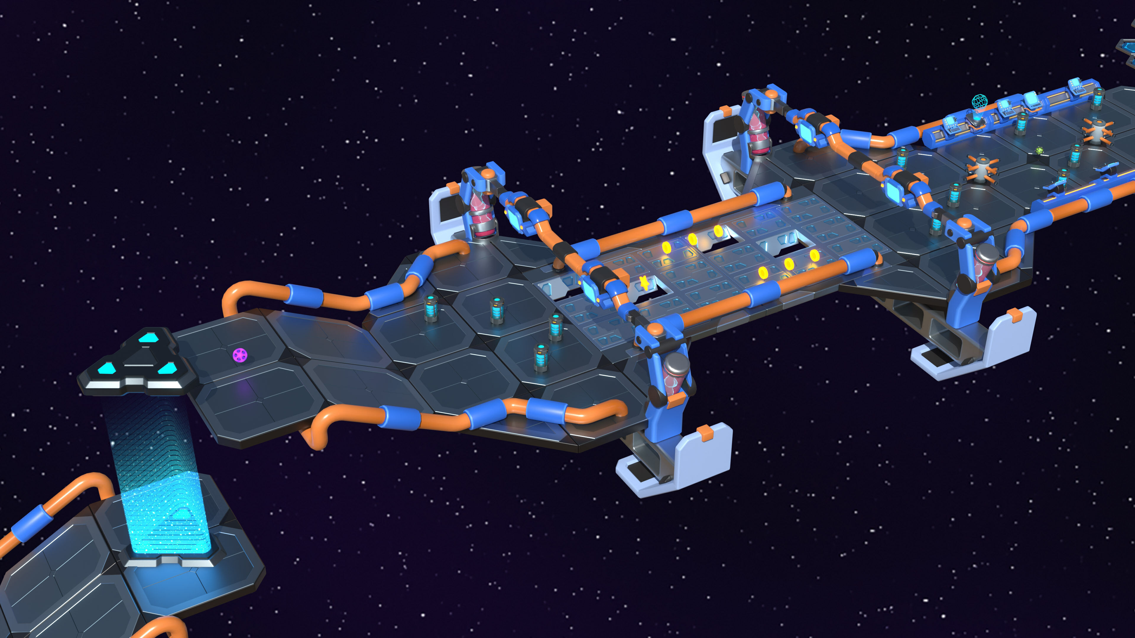 Platformer 14 Sci-Fi Low-poly 3D model_14