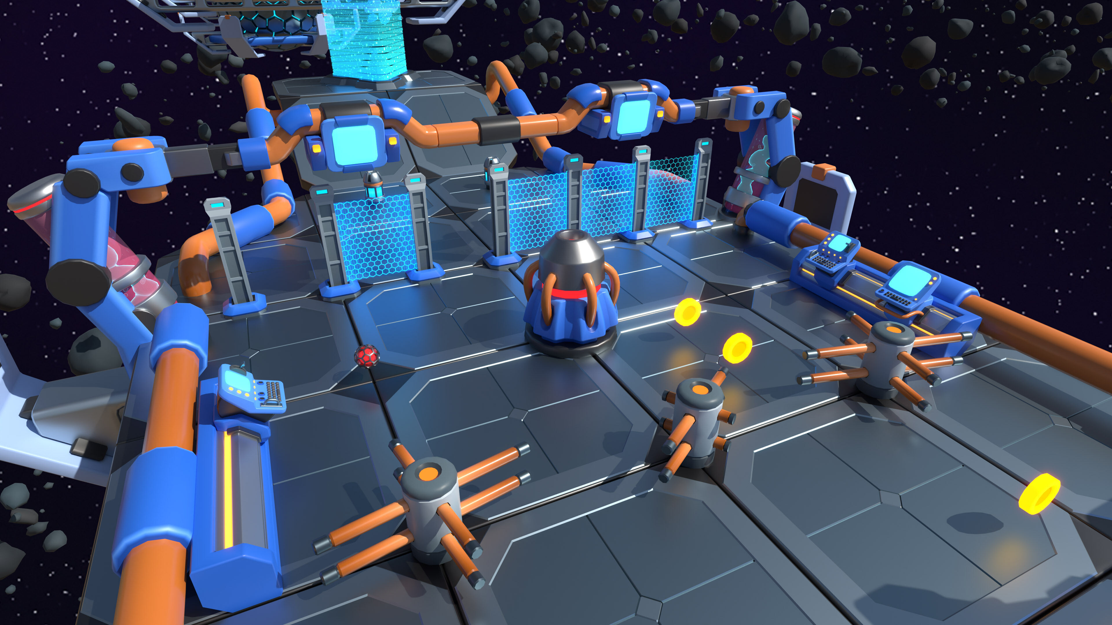 Platformer 14 Sci-Fi Low-poly 3D model_17