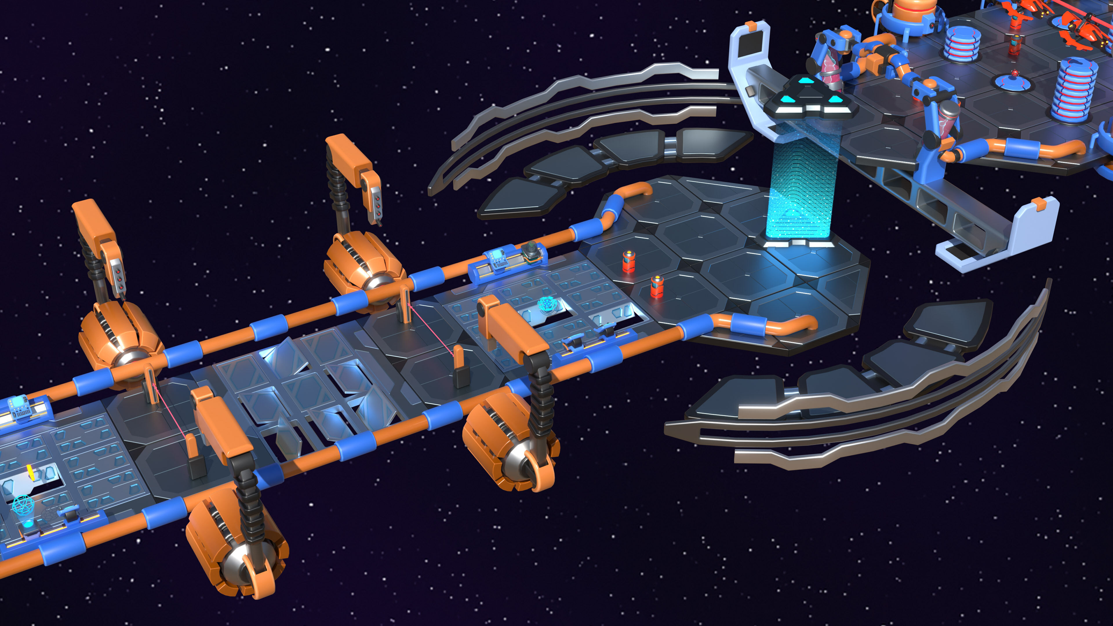 Platformer 14 Sci-Fi Low-poly 3D model_24