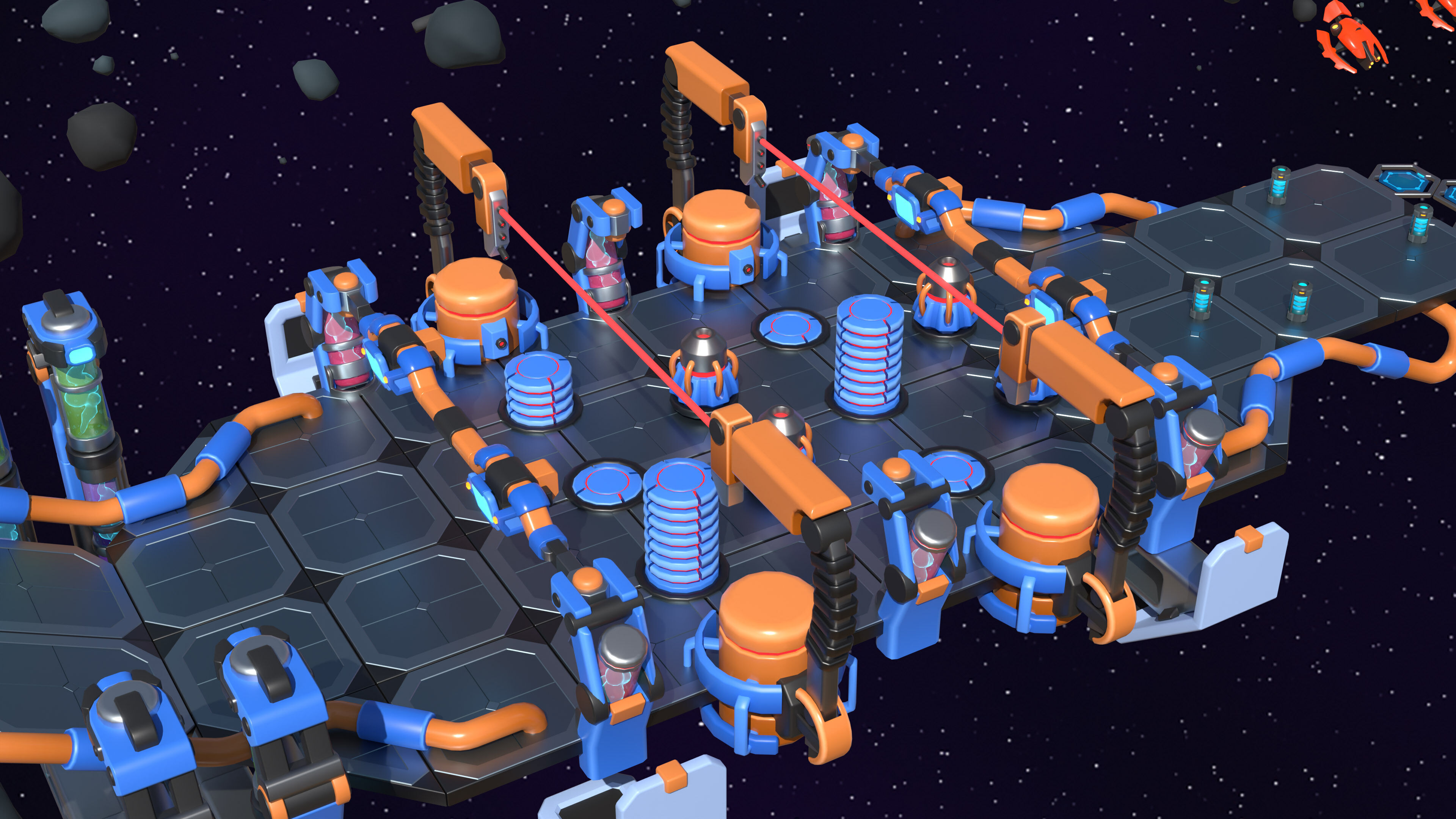 Platformer 14 Sci-Fi Low-poly 3D model_7