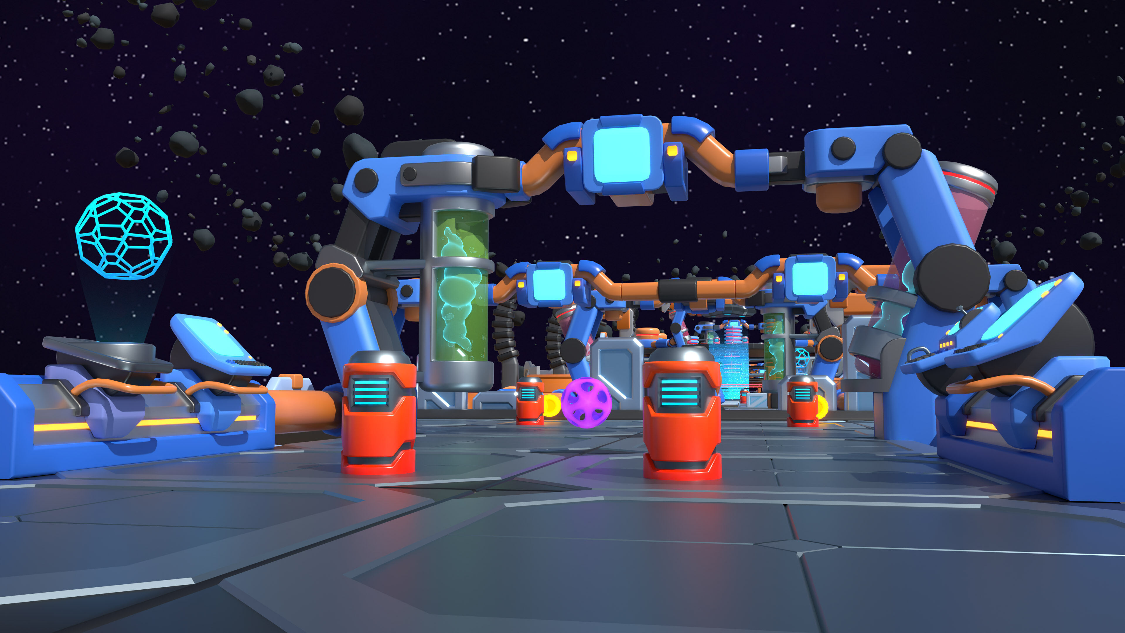 Platformer 14 Sci-Fi Low-poly 3D model_26