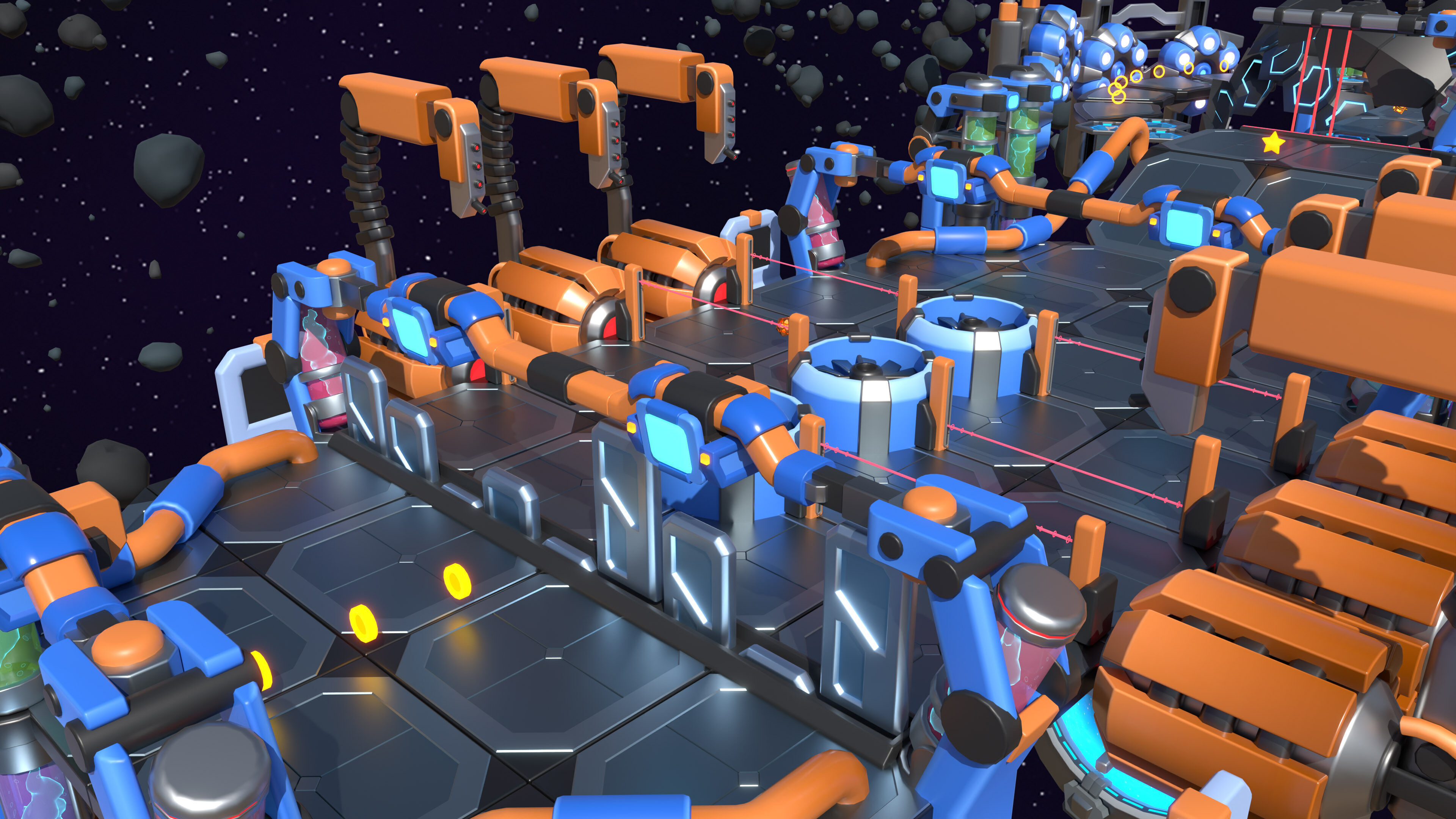 Platformer 14 Sci-Fi Low-poly 3D model_9