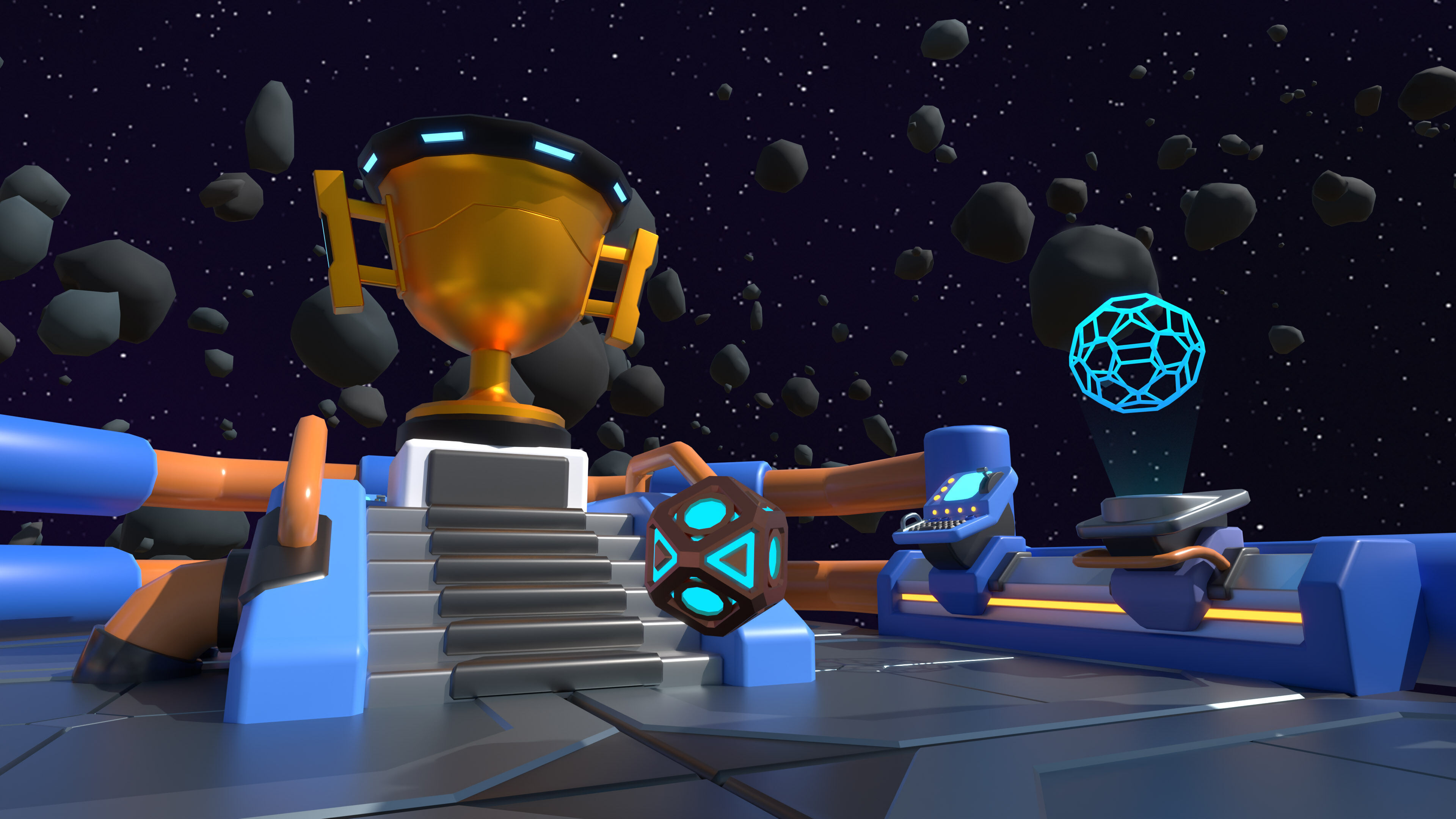 Platformer 14 Sci-Fi Low-poly 3D model_21