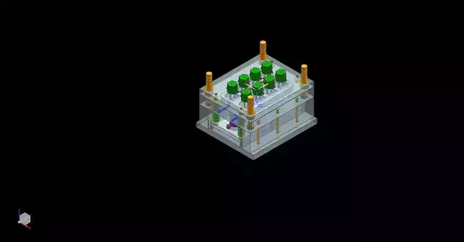 plastic power outlet base mold set