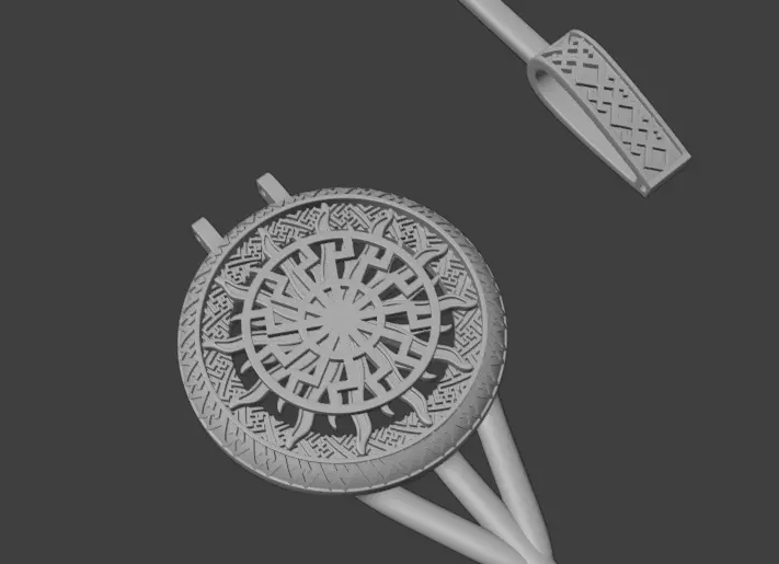 Colgante de maya Sol  3D print model_0