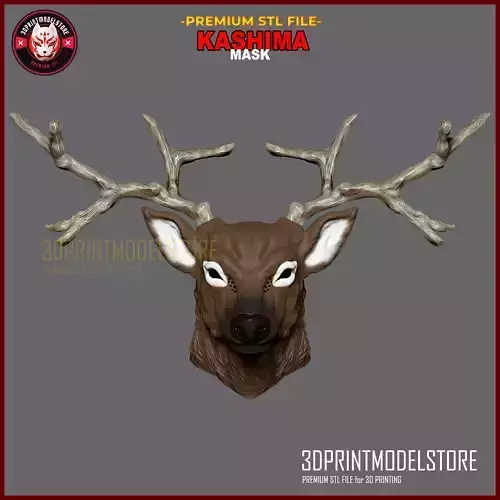 Kashima Reindeer Head Cosplay - Kashima Mask - Sakamoto Days 3D print model
