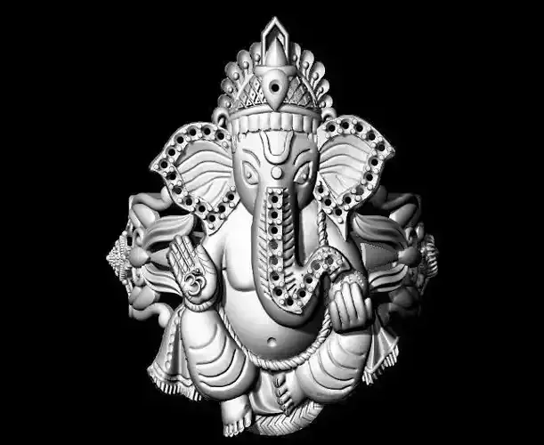 Ganesh Ring 3dm file