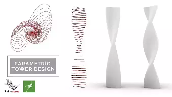 Parametric Tower Facade Design Grasshopper Rhino Files Download