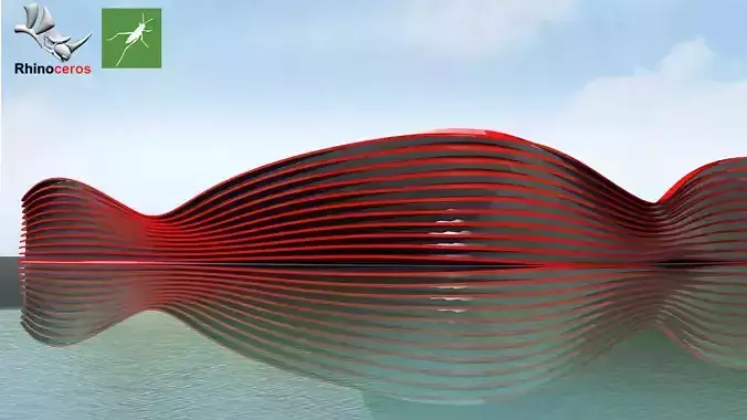 Curved Parametric Facade Design Grasshopper Rhino Files Download