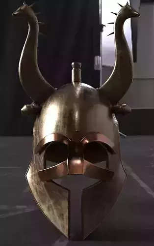 Ancient Greek Misthios Bounty Hunter Helmet 3D print model