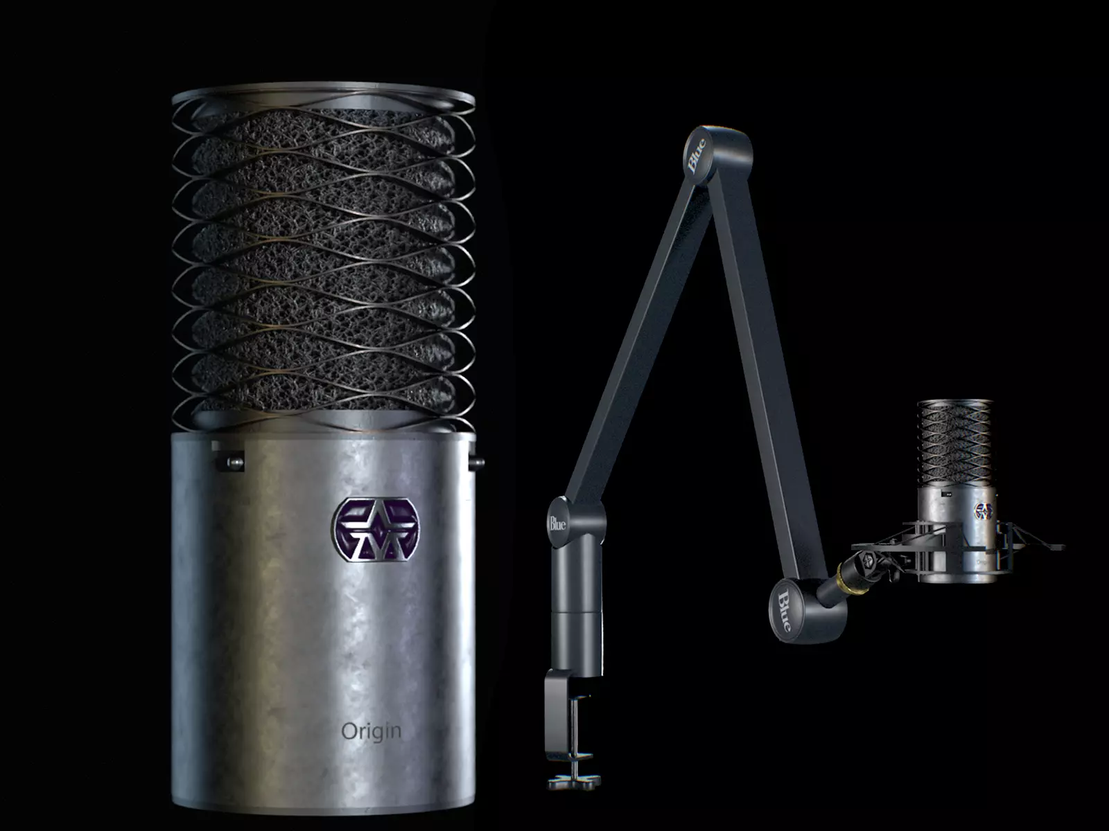 Aston Origin Microphone Low-poly 3D model_0