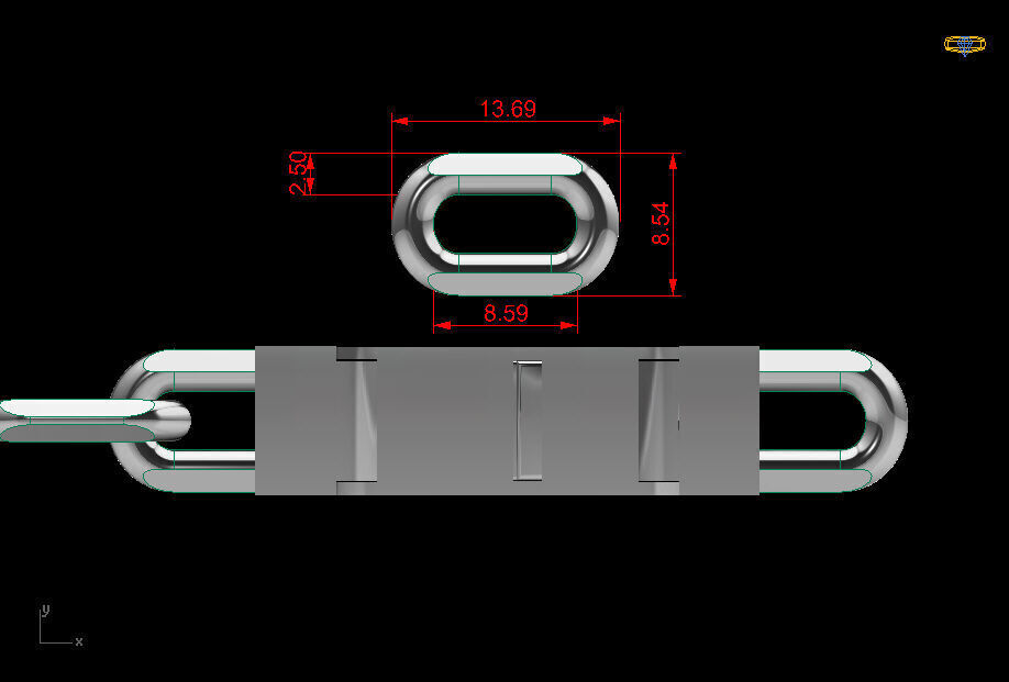  bracelet anchor br0008 3D print model_3