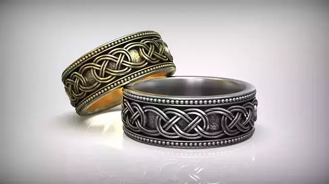 Celtic Traditional Nordic Pattern Viking Band