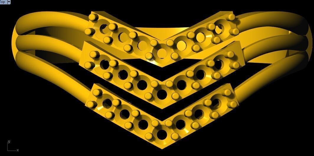 Daimond Ring 3dm file 3D print model_1