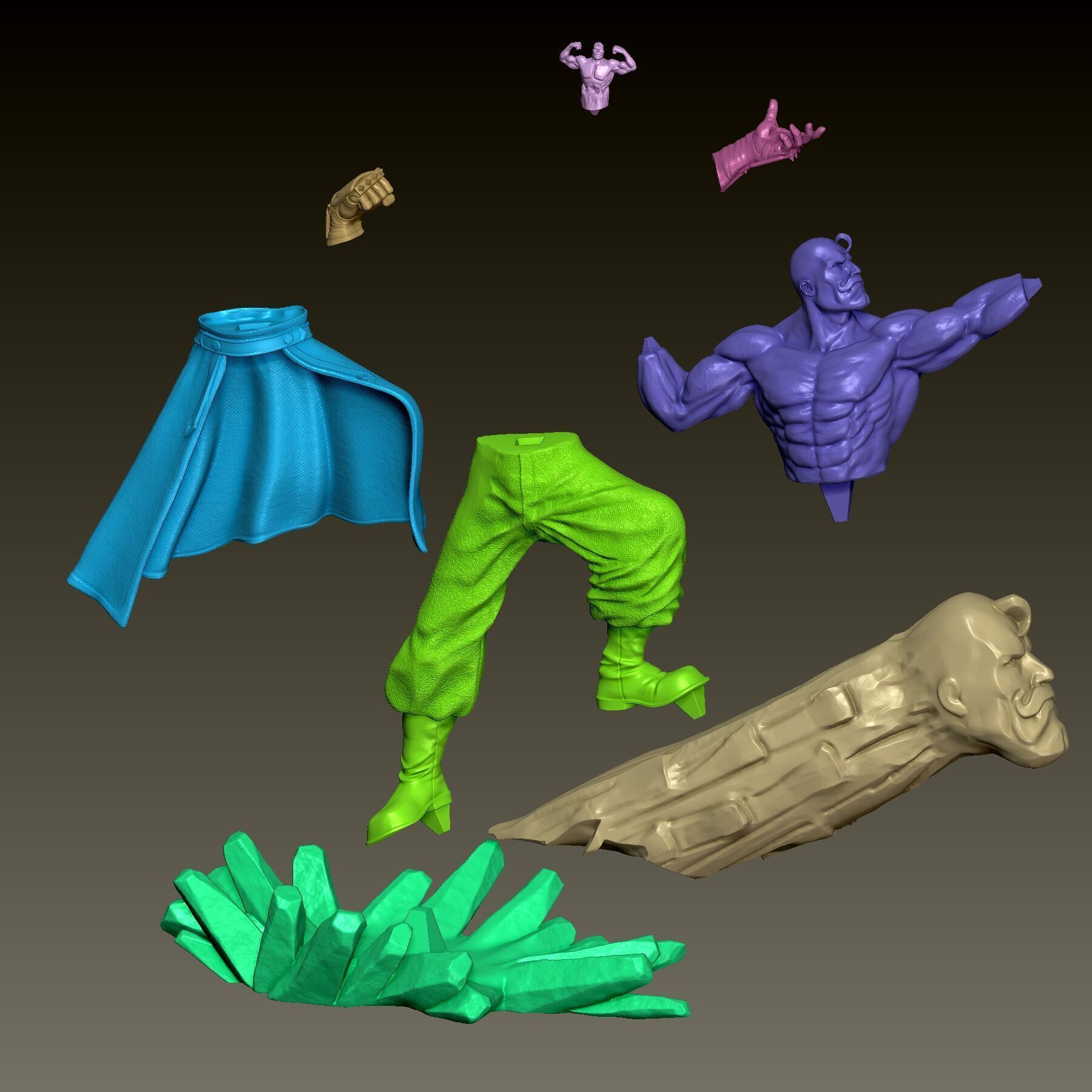 Fullmetal Alchemist Major Armstrong 3D print model_6