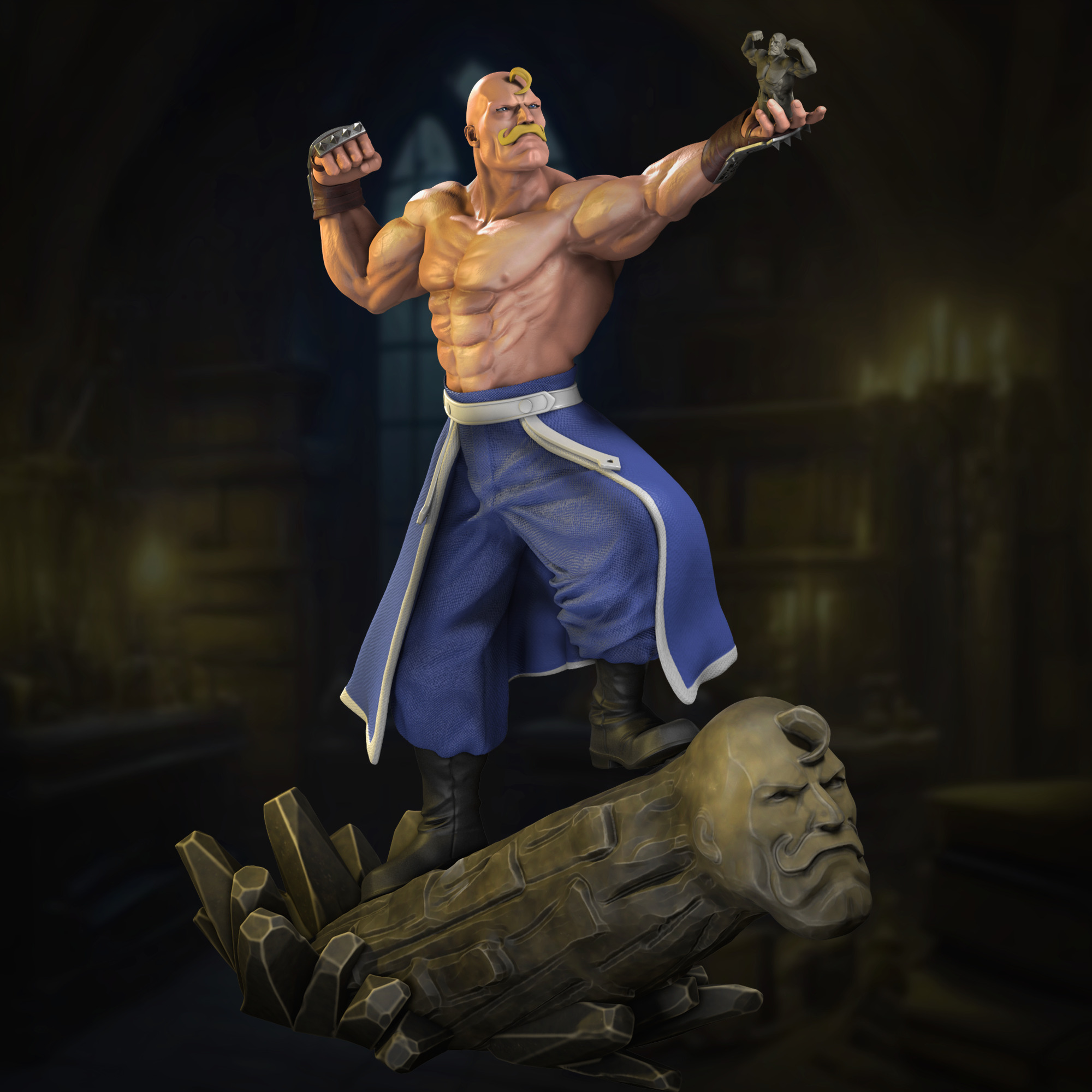 Fullmetal Alchemist Major Armstrong 3D print model_1