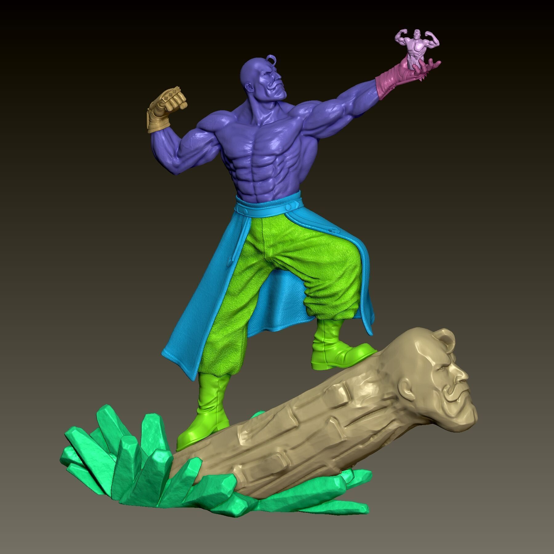 Fullmetal Alchemist Major Armstrong 3D print model_5