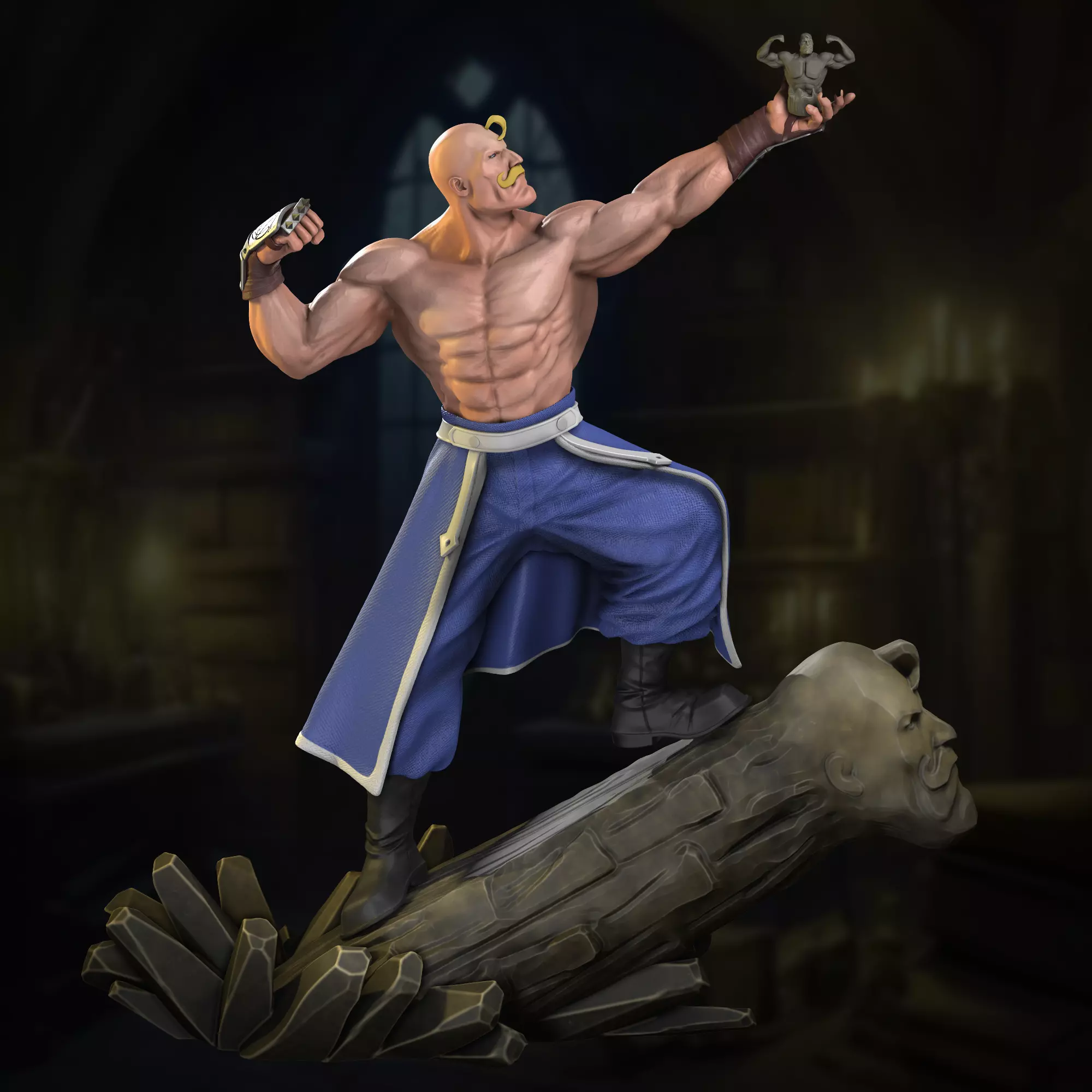 Fullmetal Alchemist Major Armstrong 3D print model_0