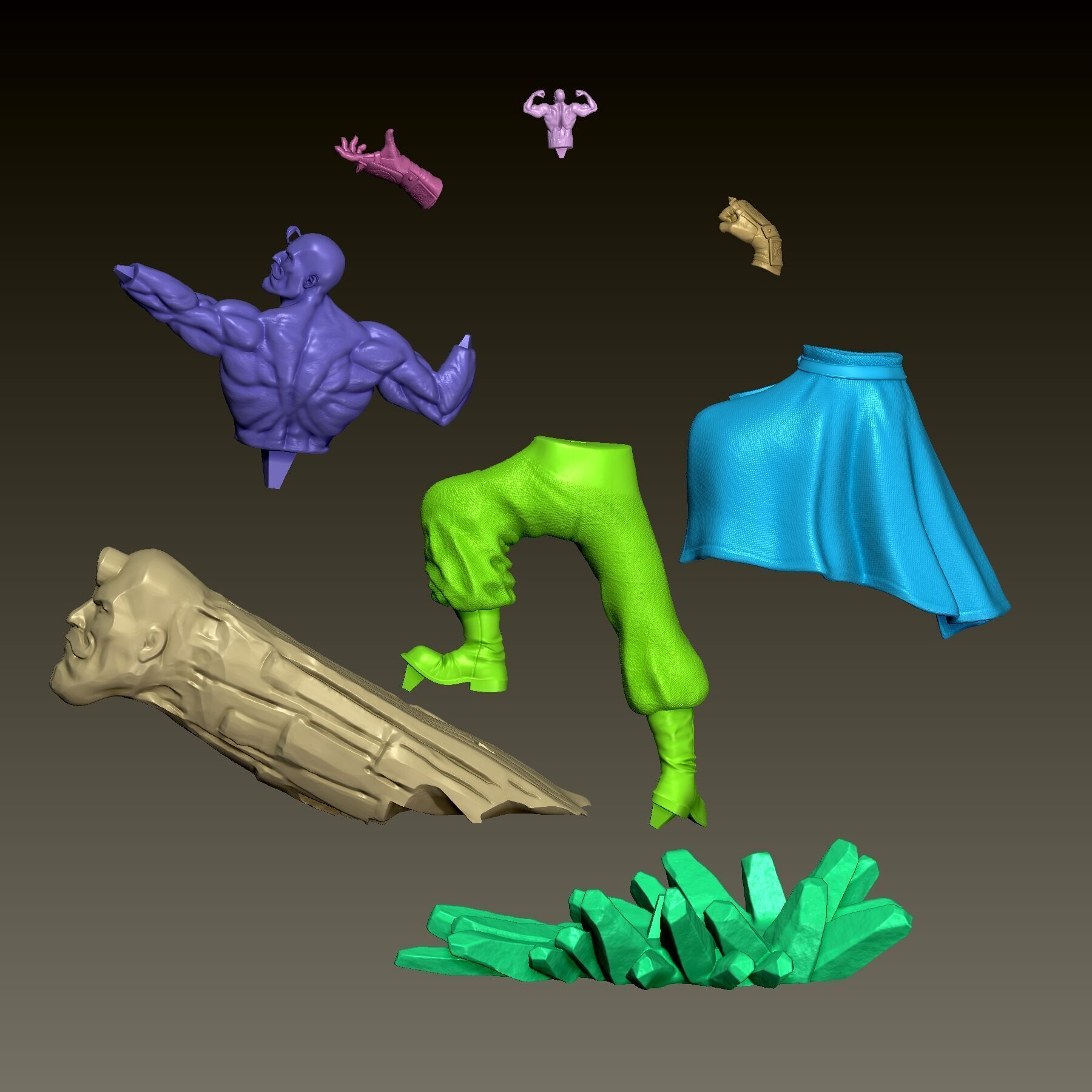 Fullmetal Alchemist Major Armstrong 3D print model_7