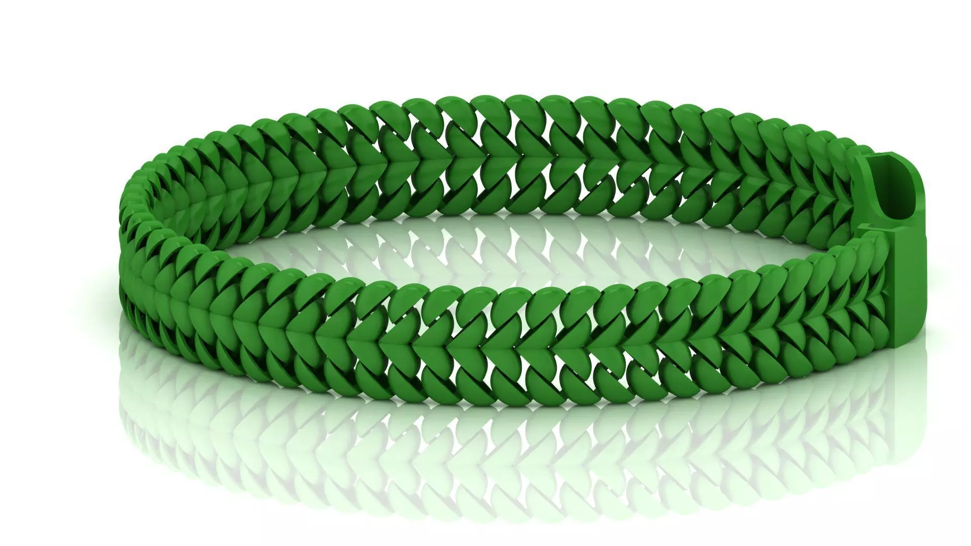 14 MM Top Sold spiral Miami Cuban Bracelet Directly Castable 3D print model_0