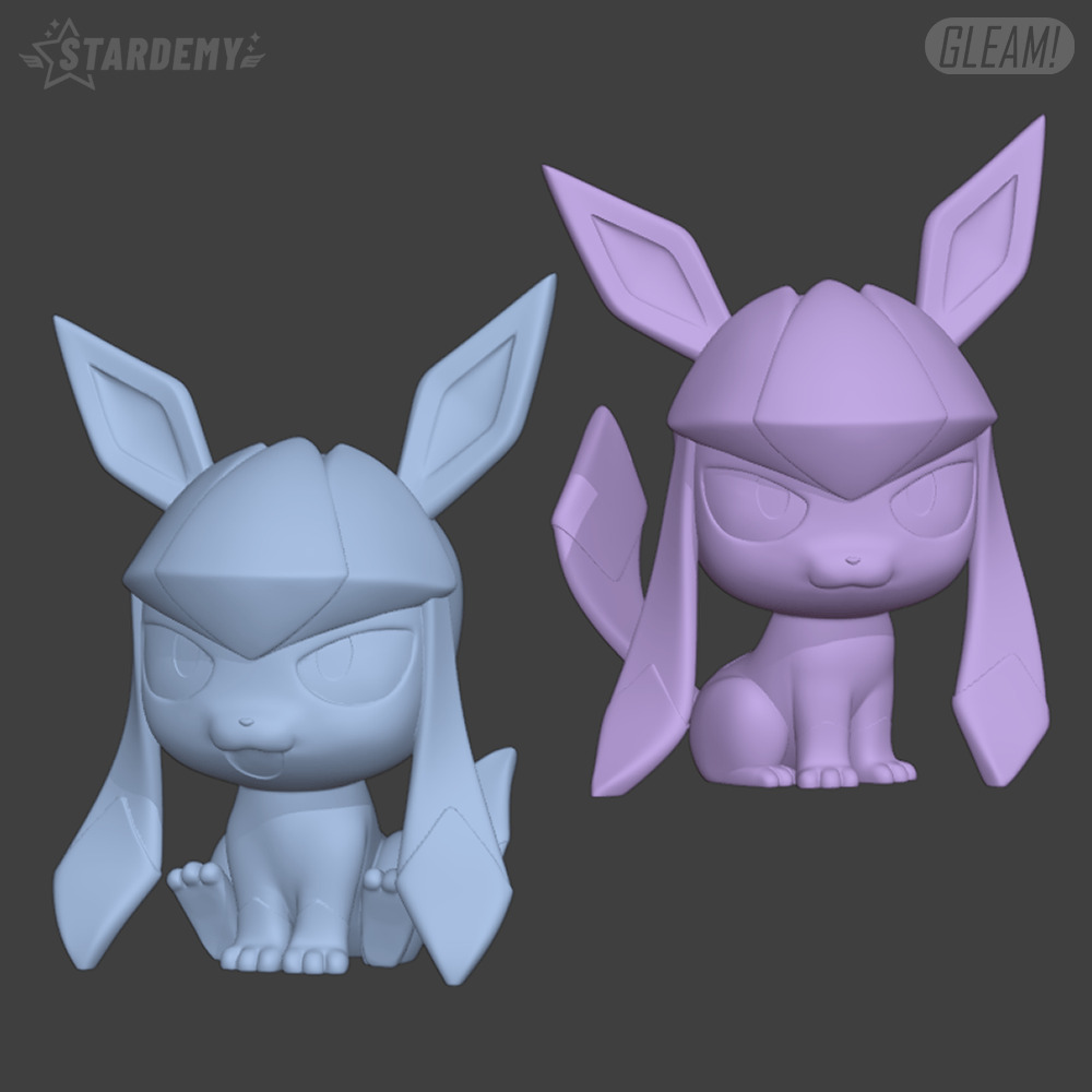 EEVEELUTIONS CHIBI More than 19 MODELS Pokemon Fanart 3D print model_12