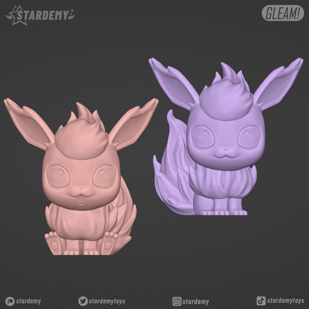 EEVEELUTIONS CHIBI More than 19 MODELS Pokemon Fanart 3D print model_4