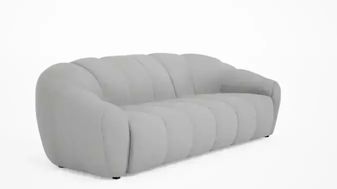 Modern Luxury Sofa 3D Model  High-Quality