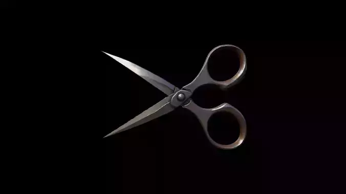 3d Render Scissors Set Collection