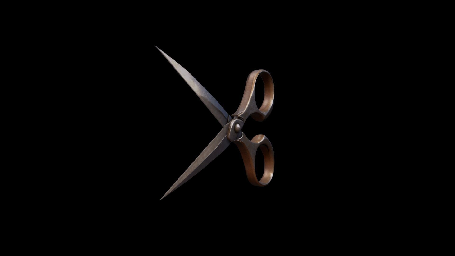 3d Render Scissors Set Collection 3D model_3