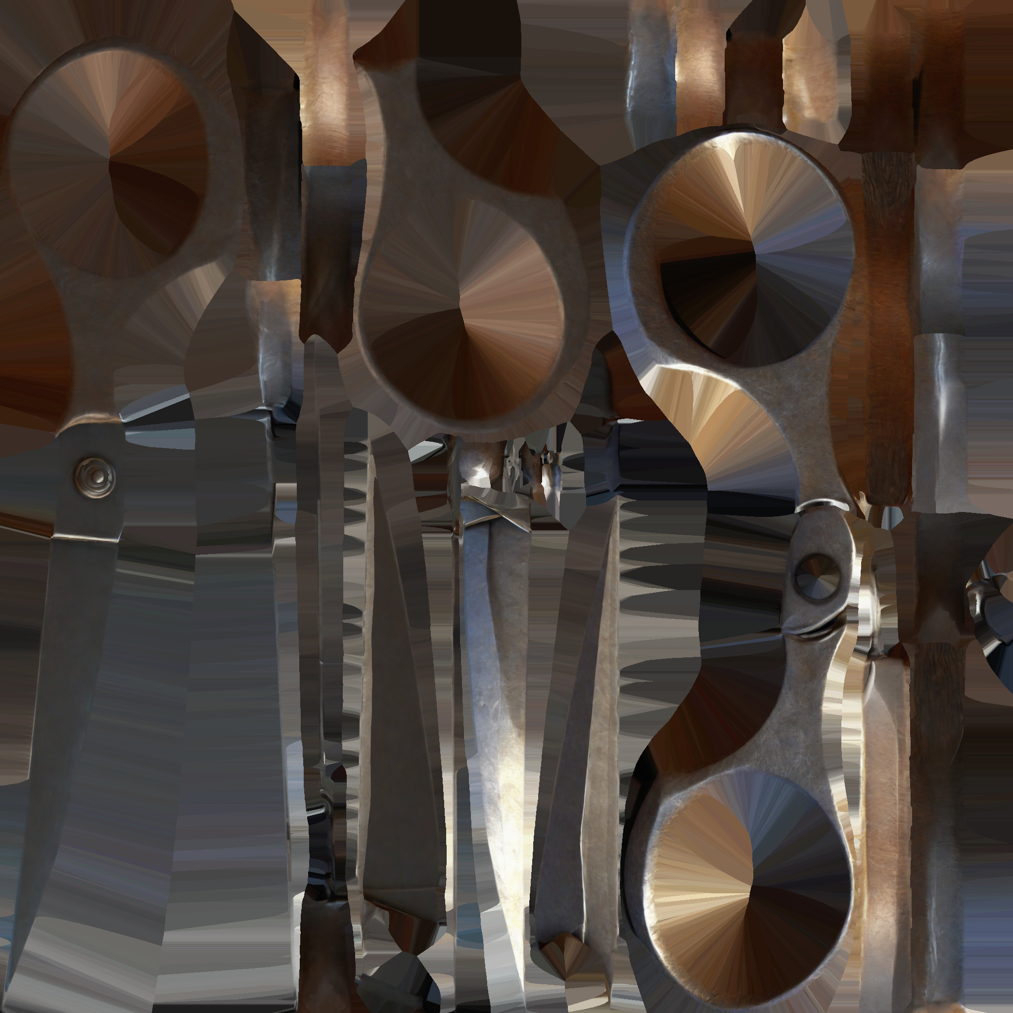 3d Render Scissors Set Collection 3D model_9