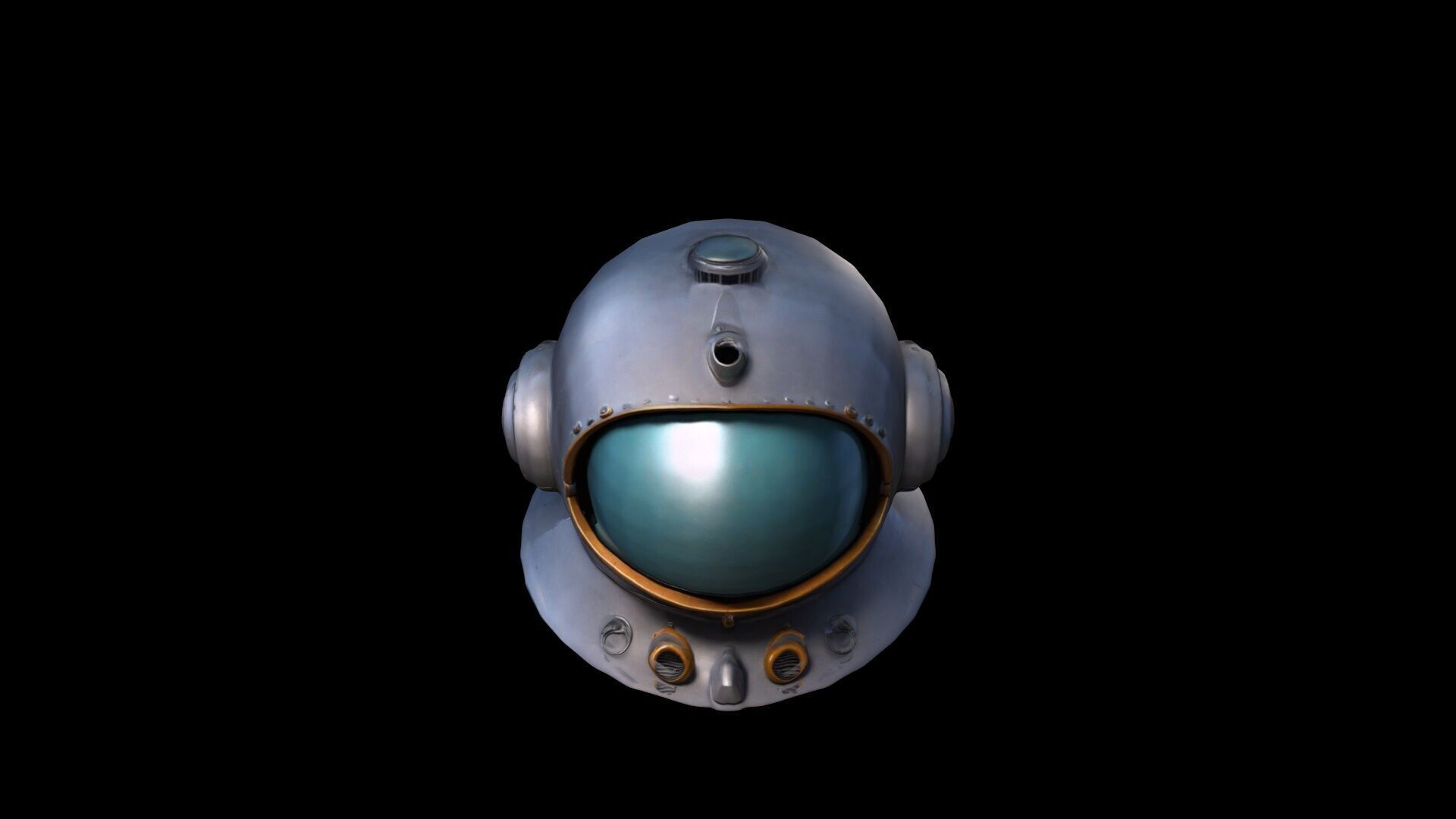 3d Render Space Explorer Helmet Mask 3D model_4